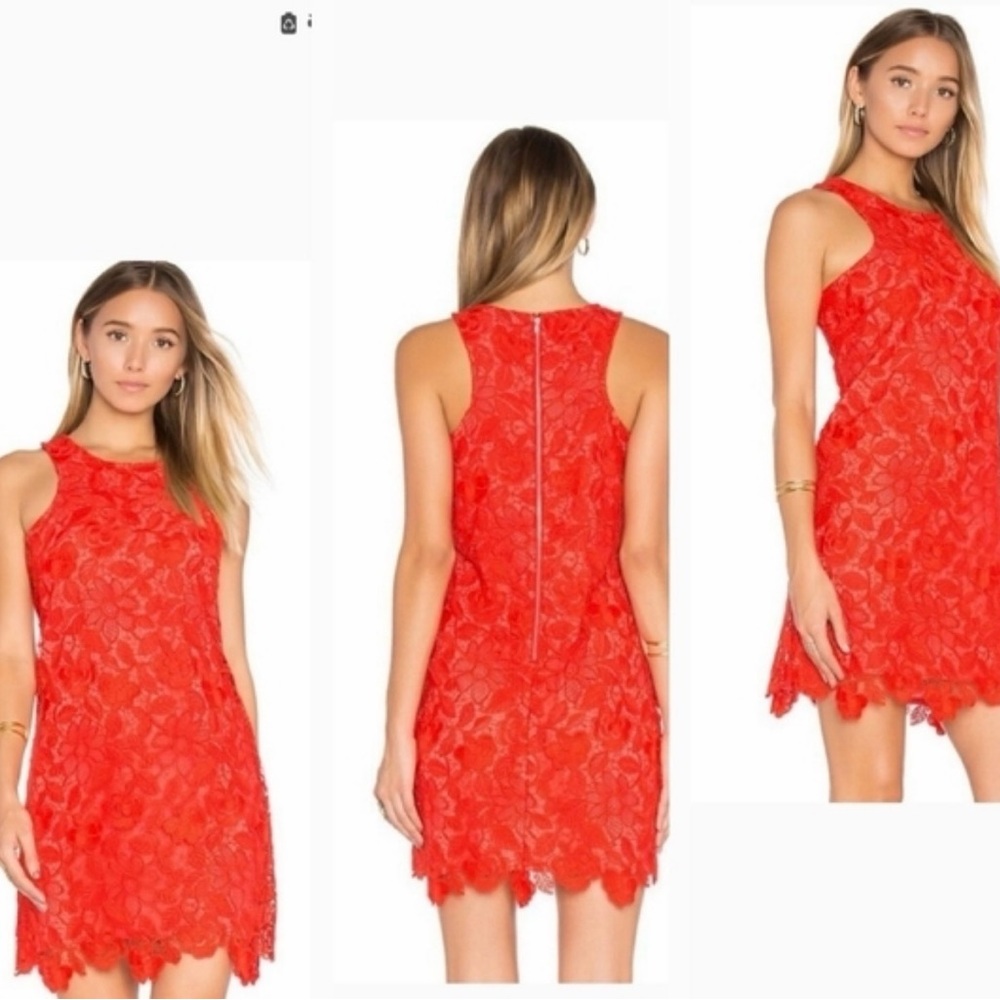 Lovers + Friends Vibrant Red Mini Dress